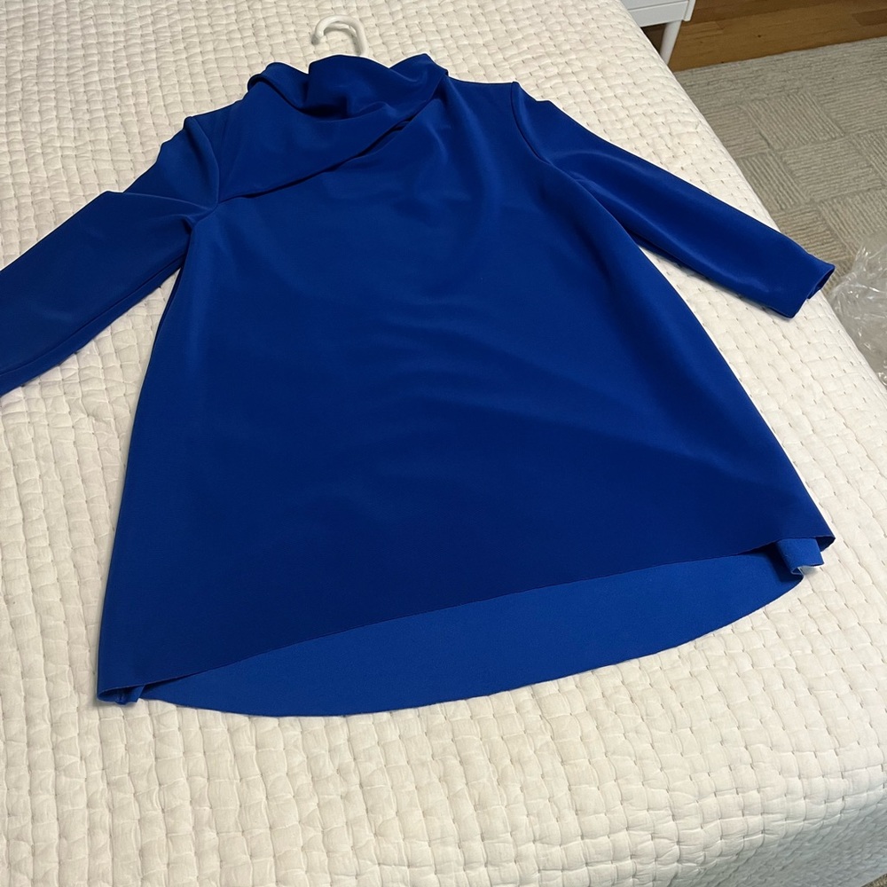 COS Royal Blue Long Sleeve Blouse/tunic
